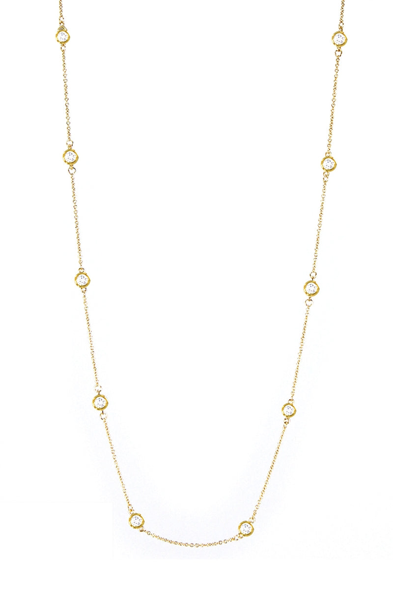 Diamonds By The Yard Gold Station Necklace - 36" Long
