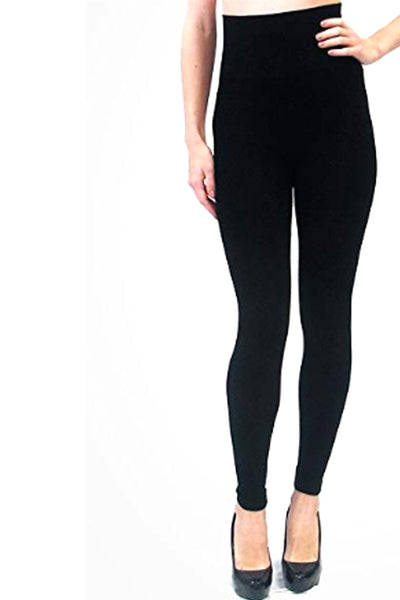 Thick high clearance waisted black leggings