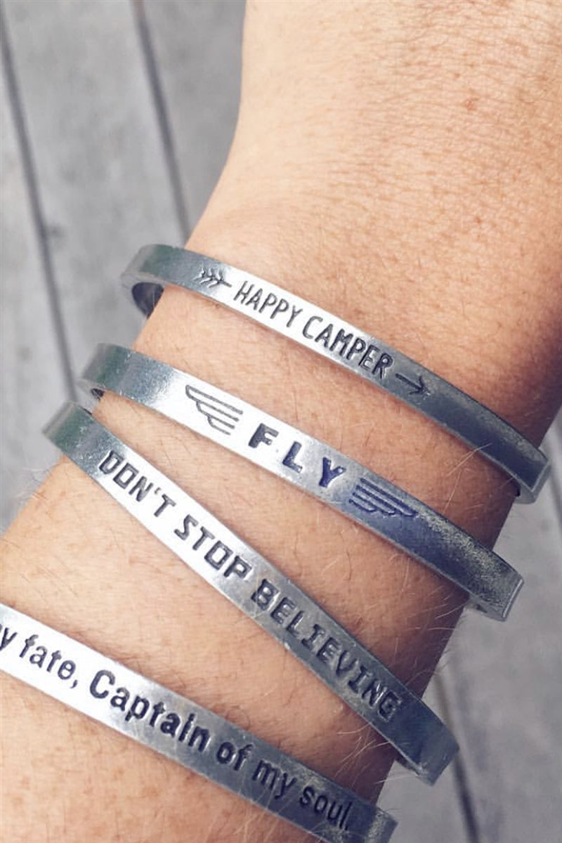 Whitney Howard Designs Fly Quotable Cuff Bracelet