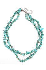Double Or Nothing Turquoise Necklace