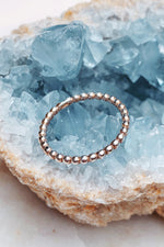 Sterling Silver Beaded Band Ring