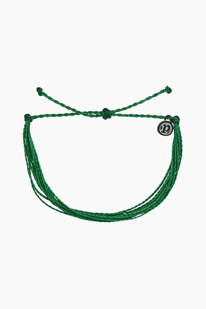 Pura Vida Solid Dark Green Bracelet