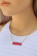 Heartthrob Red Semi Precious Stone Necklace