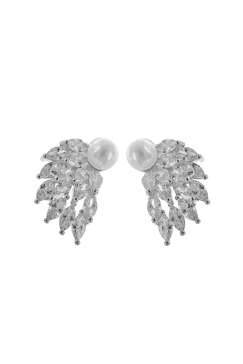 Pearl Brilliance Stud Earrings