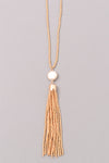 Pearl Gone Wild Tassel Necklace