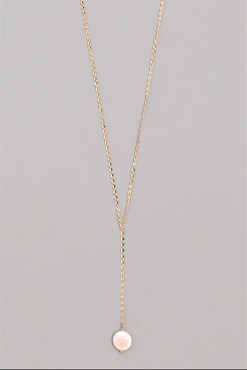 Pearl Power Long Lariat Necklace