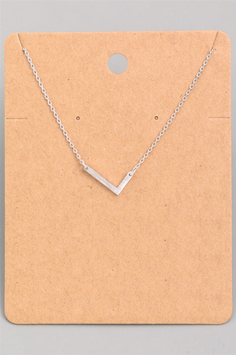 Small Sideways Initial Necklace - L