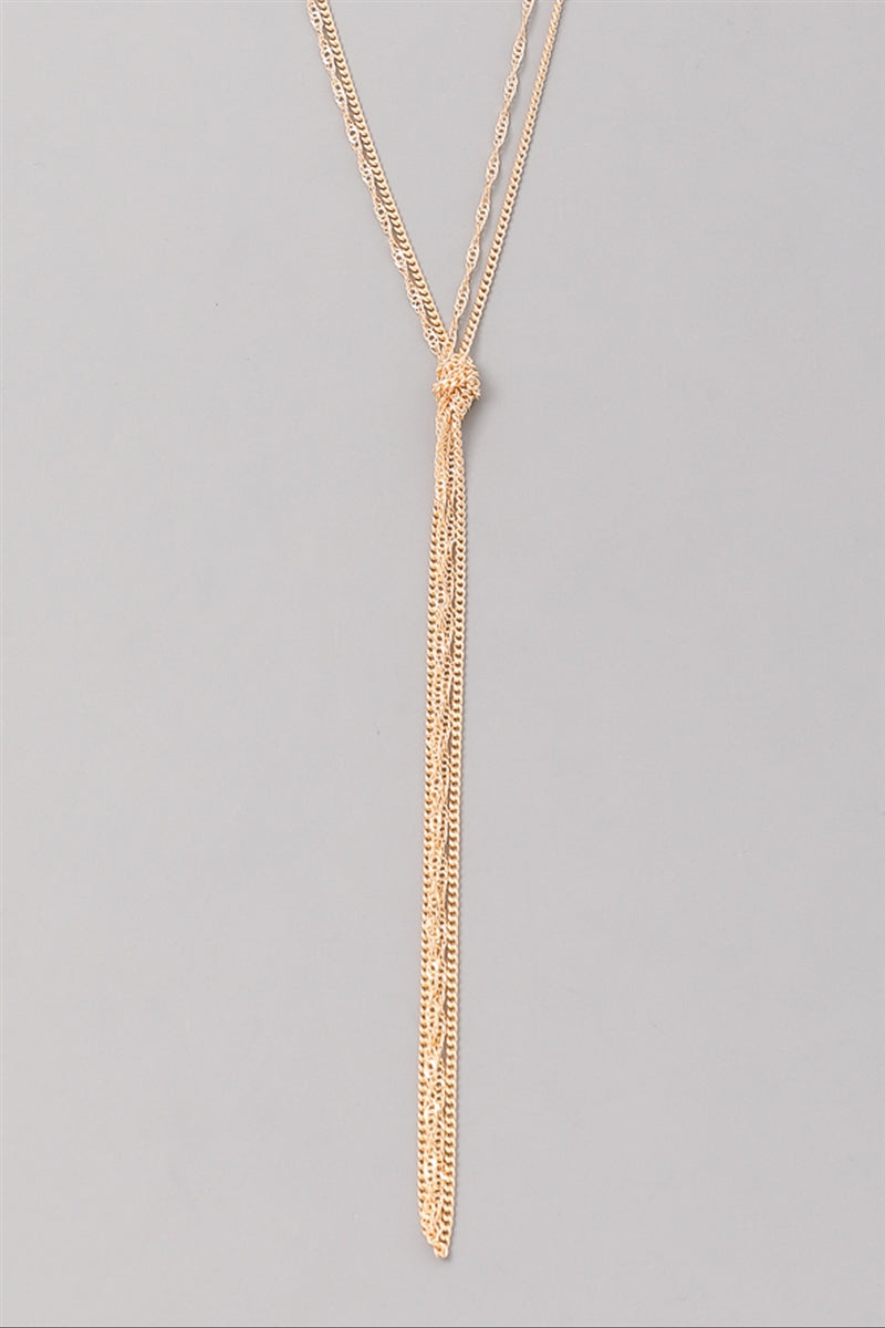 Knot Now Long Lariat Necklace