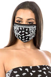 Black Bandana Face Mask
