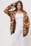 Woman In Action Camo Cardigan