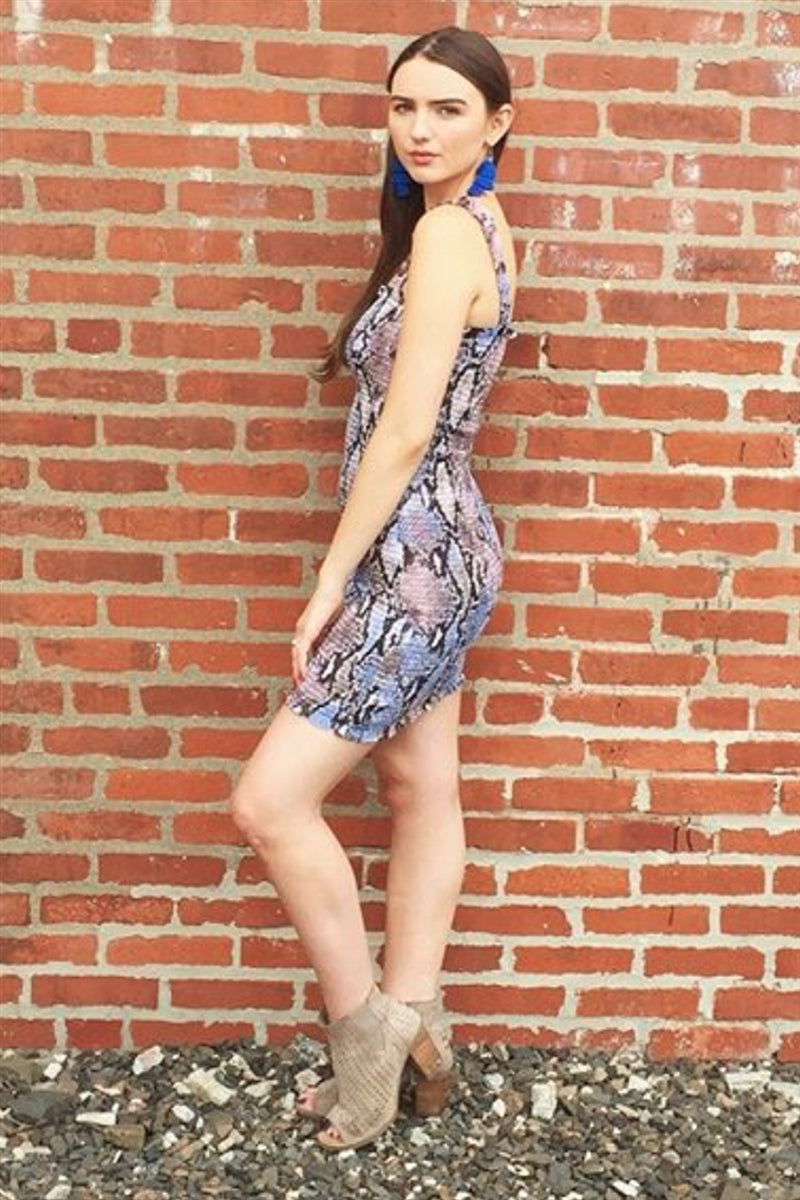 mini snake print dress Women's Black Faux Leather Snake Print Button Up Mini Dress