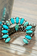 Turquoise Squash Blossom Bracelet