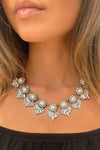 Over The Top Pearl & Crystal Necklace