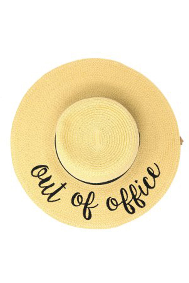 Out Of Office Floppy Beach Hat