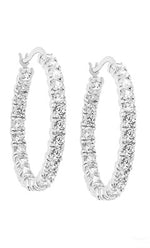 Eternity Crystal Hoop Earrings