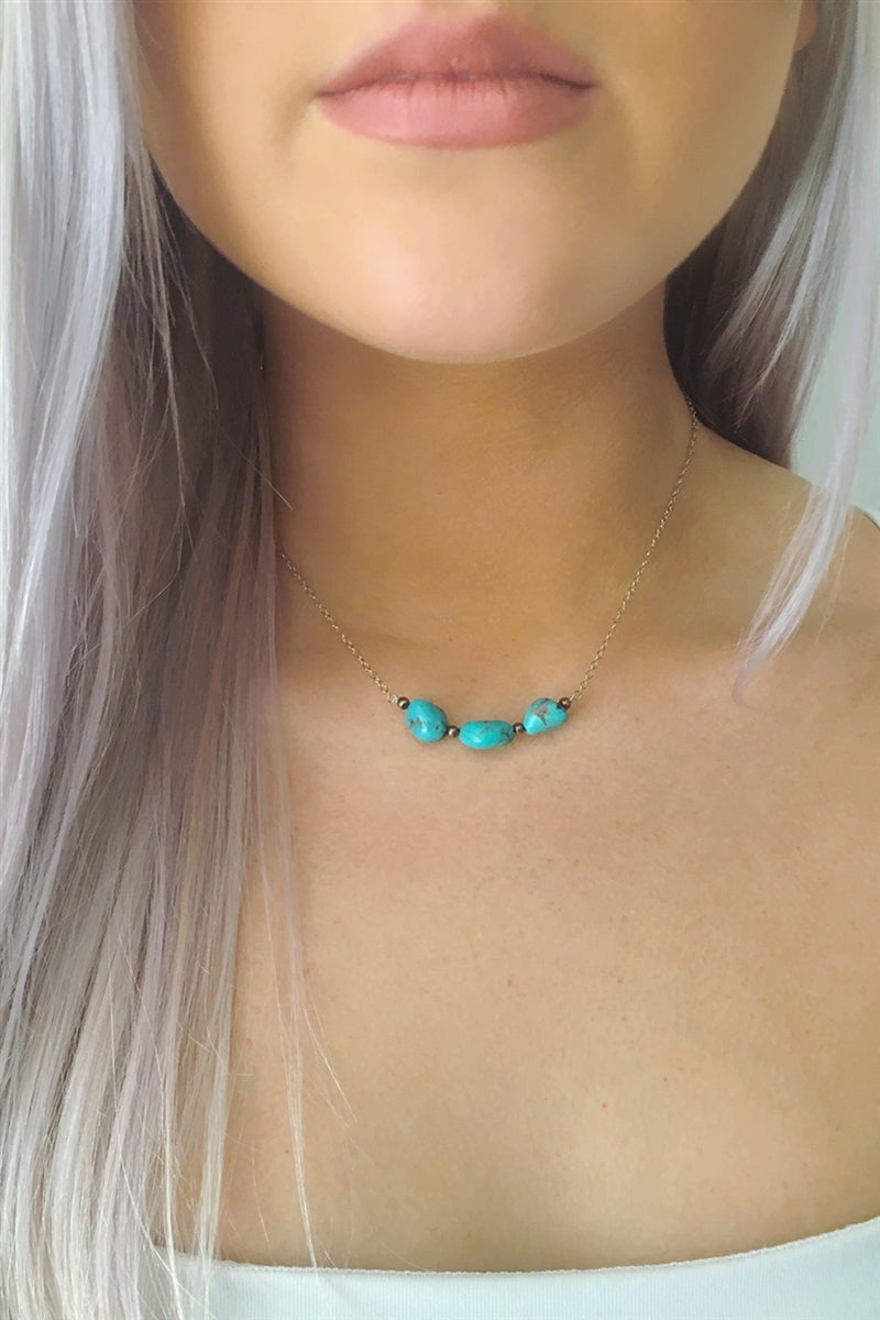 Rule Of Three Turquoise Necklace