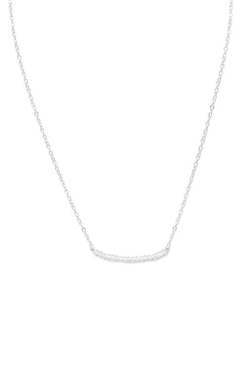 April Clear Quartz Birthstone Necklace