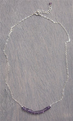 February Amethyst Birthstone Necklace