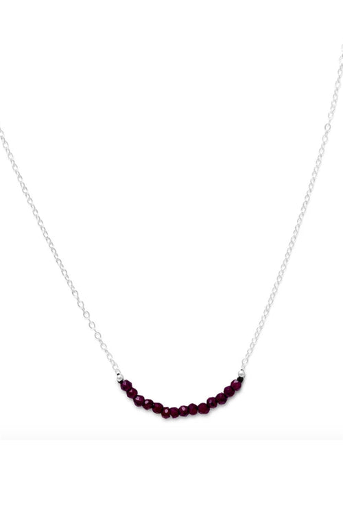 January Garnet Birthstone Necklace