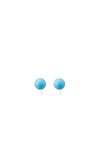 Turquoise Button Stud Earrings