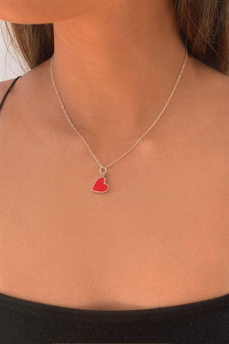 What About Love Heart Charm Necklace