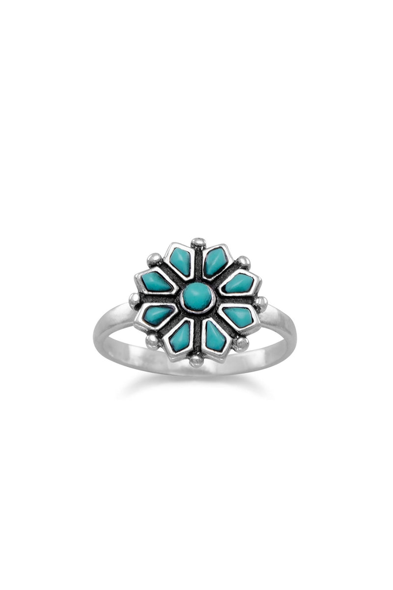 Flower Power Turquoise Ring