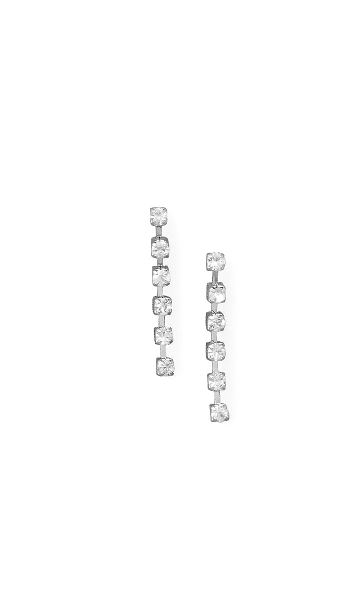 Delicate Crystal Drop Earrings