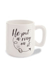 Mudpie He Put A Ring On It Silver Foil Mug