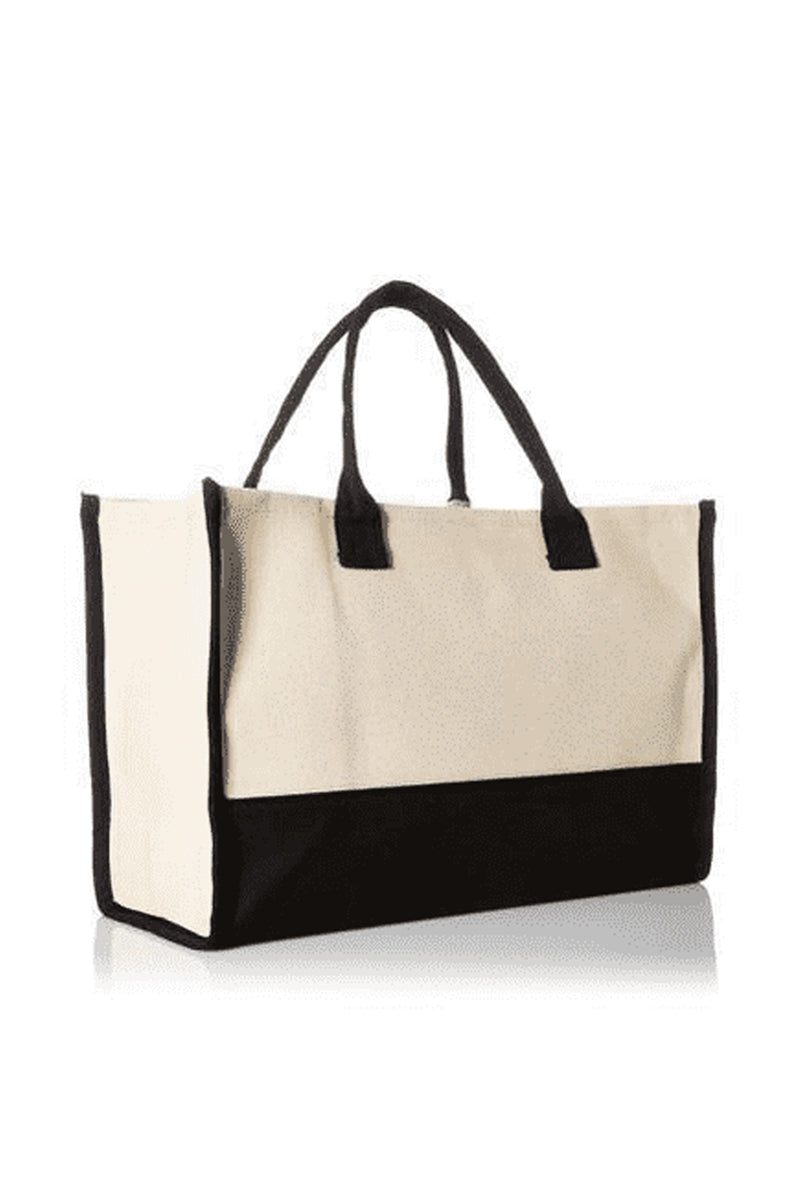 Mud Pie Initial Canvas Tote, New