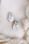 Frosty The Snowman Stud Earrings