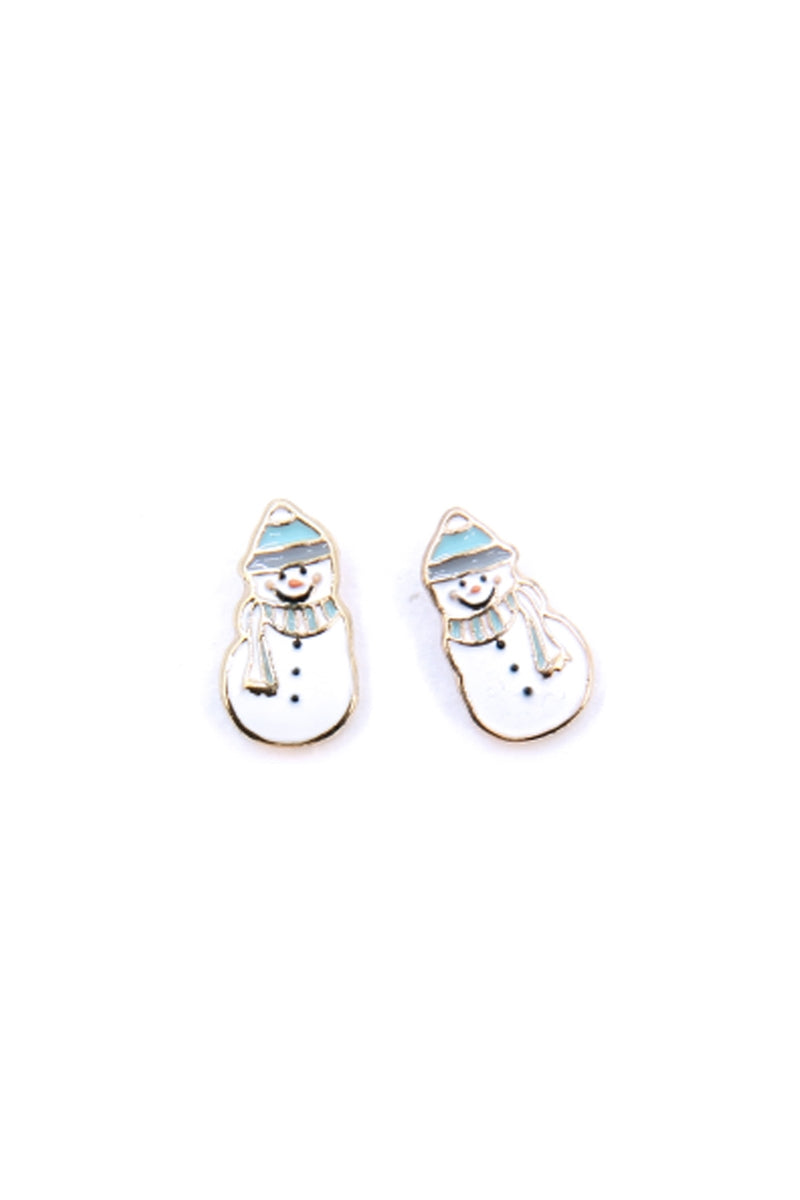 Frosty The Snowman Stud Earrings