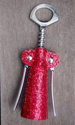 Wild Eye Designs Fashion Corkscrew - Red Glitter
