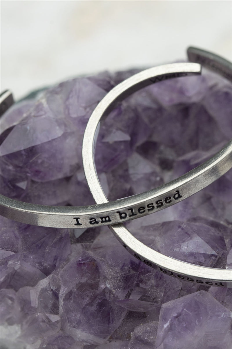Whitney Howard Designs I Am Blessed Quotable Cuff