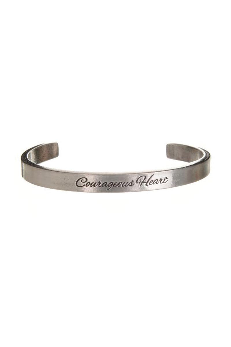 Whitney Howard Designs Courageous Heart Quotable Cuff Bracelet