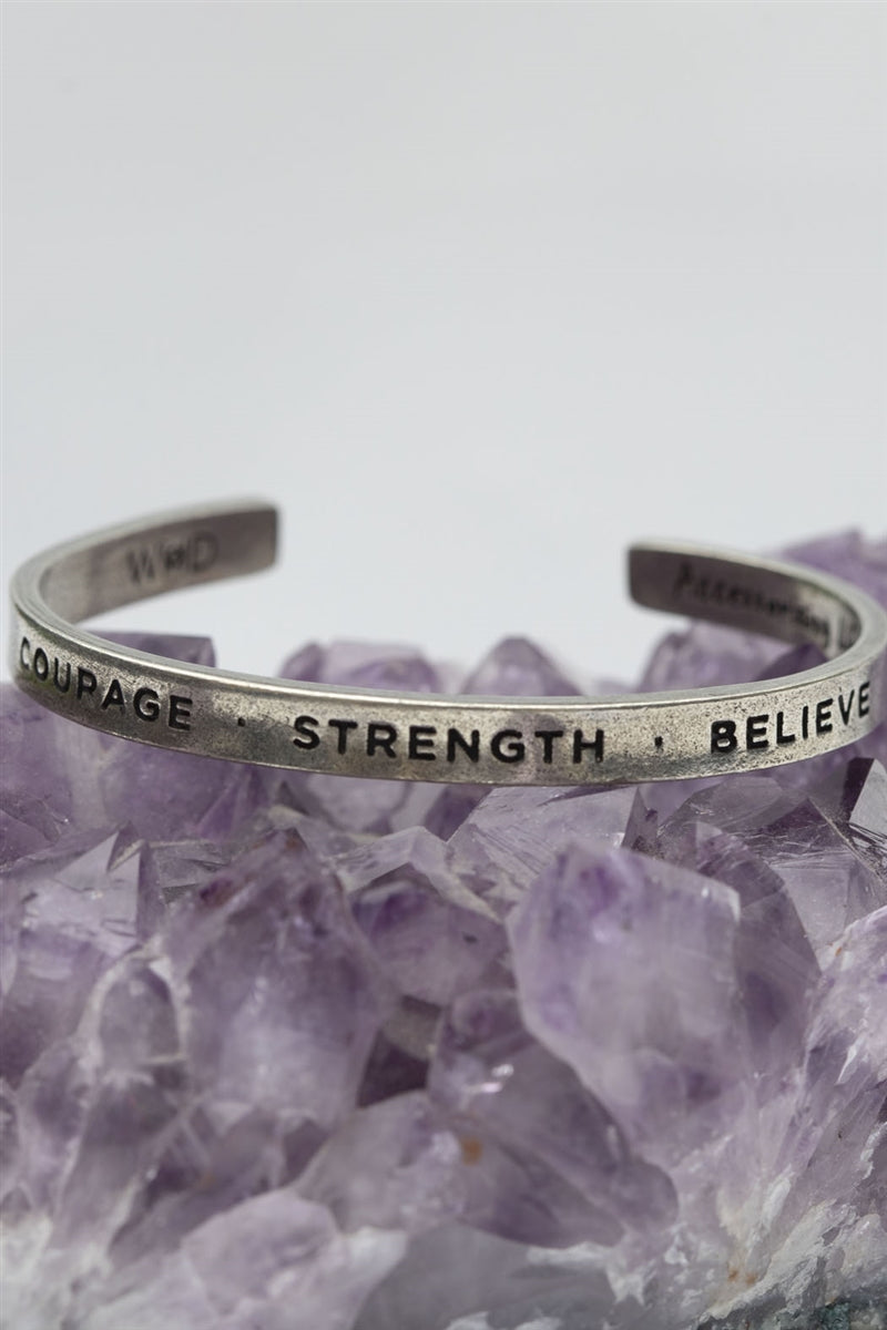 Whitney Howard Designs Courage Strength Believe Quotable Cuff