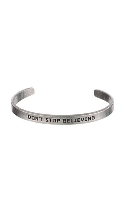 Whitney Howard Designs Don't Stop Believing Quotable Cuff Bracelet