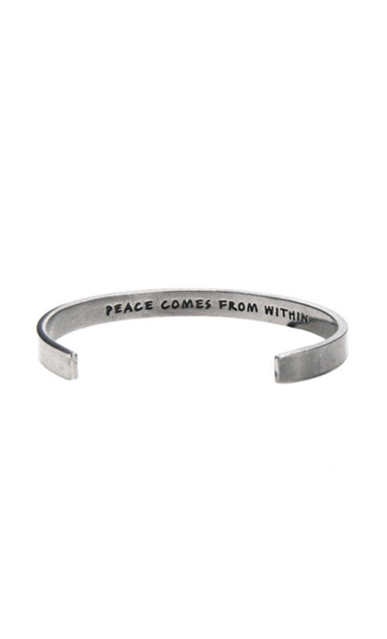 Whitney Howard Designs Peace Comes From Within Quotable Cuff Bracelet