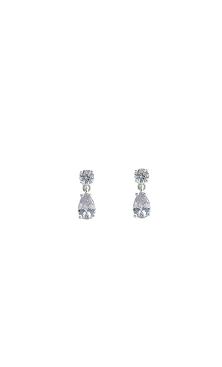 Tiny Crystal Drop Earrings
