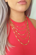 A Team Layered Chain Necklace