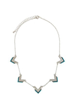 One Direction Turquoise Chevron Necklace