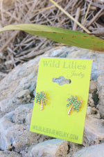 Palm Trees Ocean Breeze Earrings