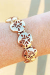 Gold Sand Dollar Bracelet