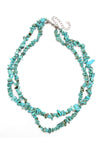 Double Or Nothing Turquoise Necklace