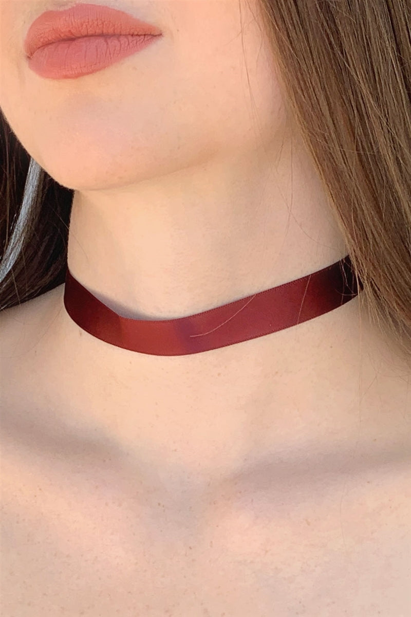 Satin Ribbon Choker Necklace