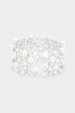 Fine Evening Crystal & Pearl Bracelet