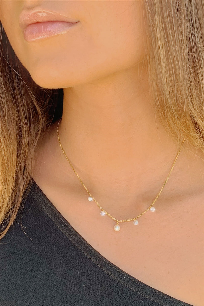 Sweet Nothings Pearl & Crystal Necklace