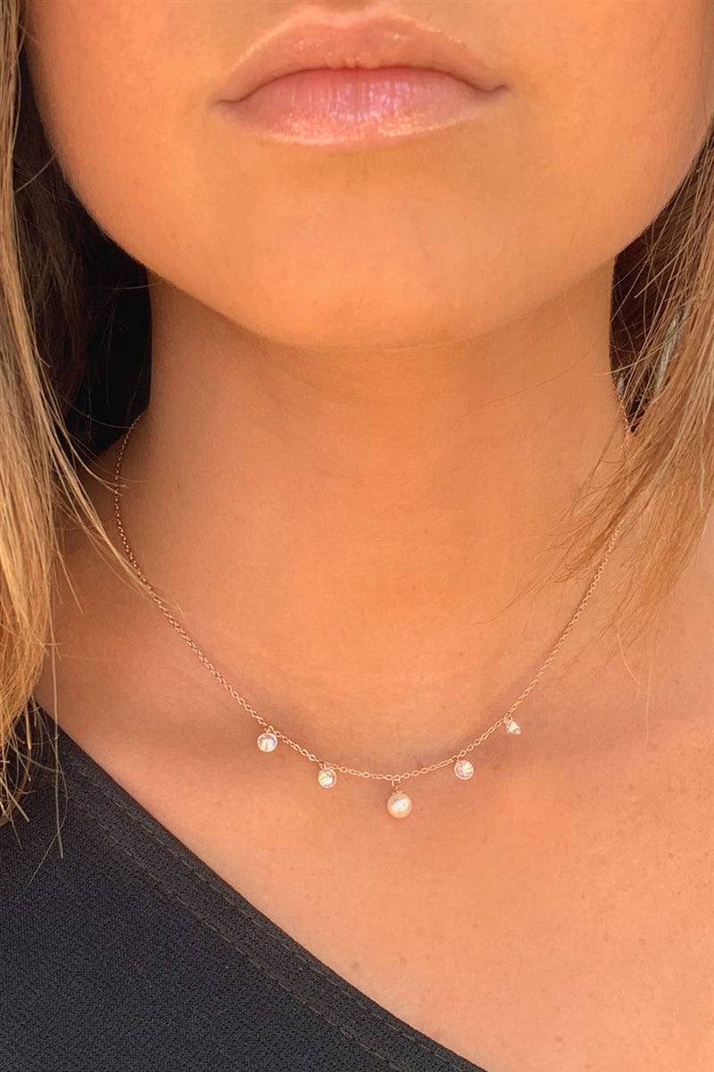 Sweet Nothings Pearl & Crystal Necklace -