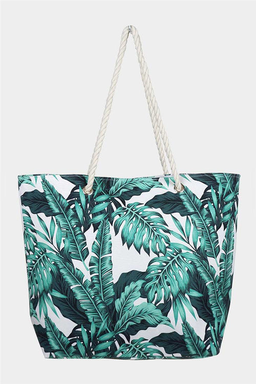 Another Day In Paradise Tropical Leaf Tote Bag