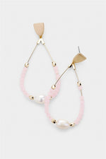 Girl Power Pink Pearl Statement Earrings