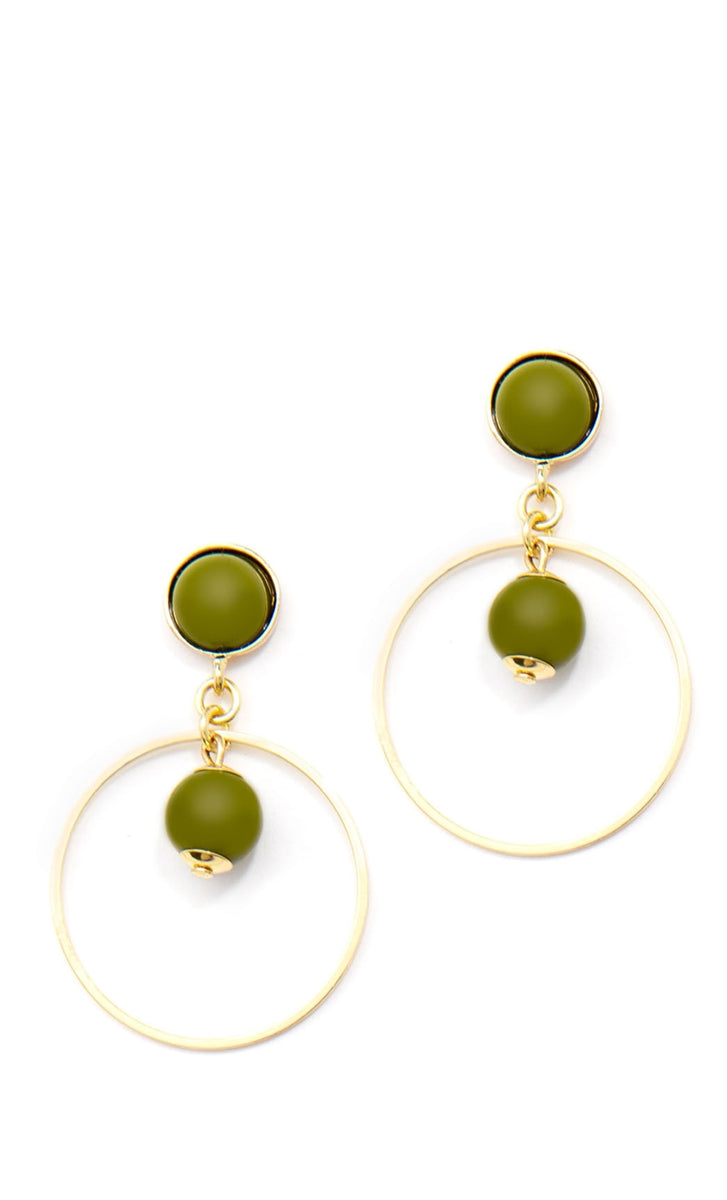 Two Olives Hoop Earrings